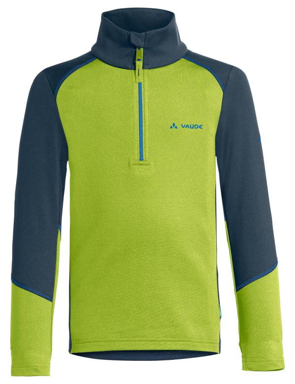 VAUDE Kids Livigno Halfzip chute green Gr&ouml;&szlig; 122/128