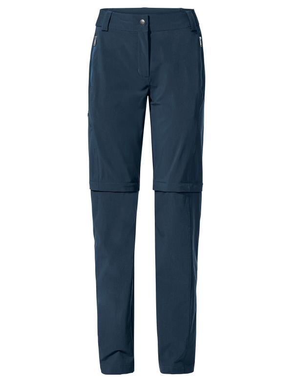 VAUDE Women's Farley Stretch ZO T-Zip Pants II dark sea Gr&ouml;&szlig; 34-Short