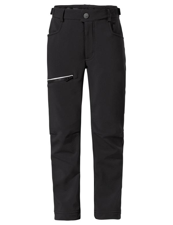VAUDE Kids Qimsa Softshell Pants black Gr&ouml;&szlig; 122/128