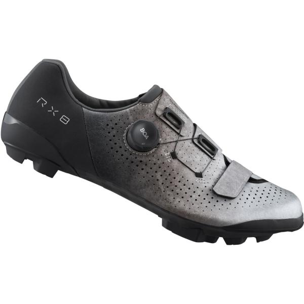 SHIMANO SHIMANO Fahrradschuhe RX801 Herren/Damen Gravel SPD Gr&ouml;&szlig;e 45 Silber