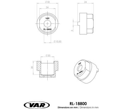 VAR Freilaufk&ouml;rperabzieher RL-18800 Cyclo &ndash; Regina 4/5/6-fach Produktbild 1