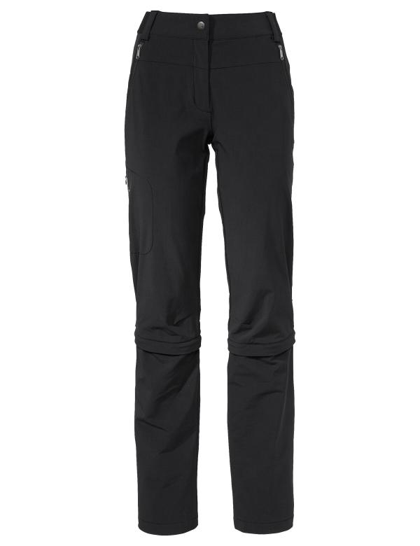 VAUDE Women's Farley Stretch Capri T-Zip Pants III black Gr&ouml;&szlig; 40-Short