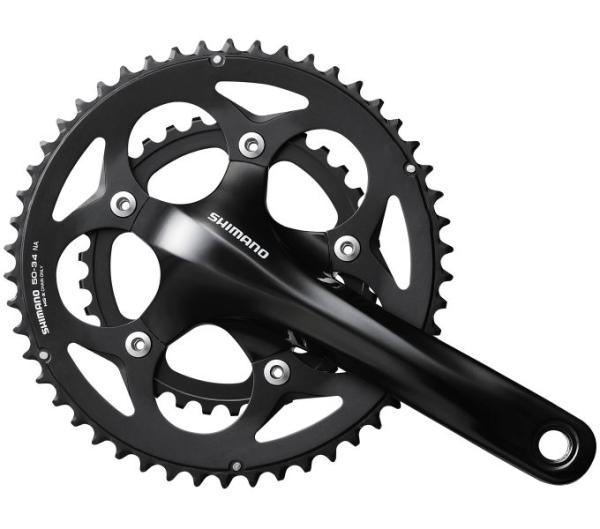SHIMANO Kurbelgarnitur FC-RS400 10-fach 175 mm 50-34 Z&auml;hne Schwarz