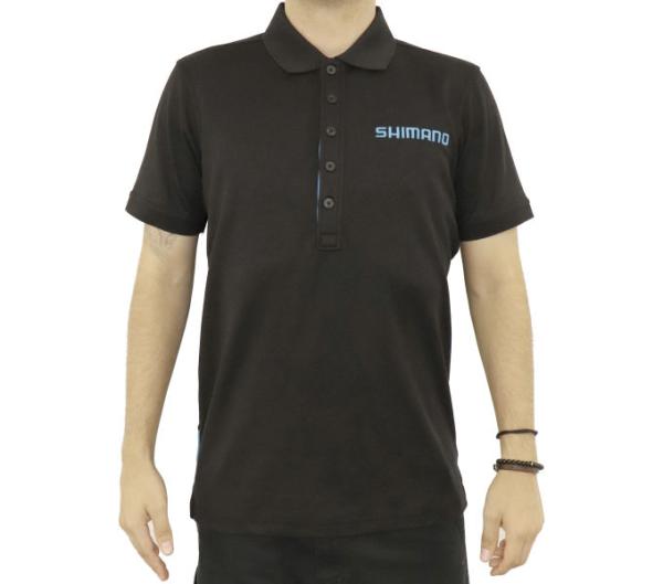 SHIMANO SHIMANO WORKSHOP POLO BLACK, S 50% PES/50% COTTON