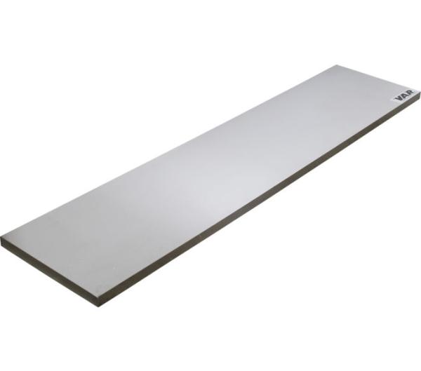 VAR Edelstahl-Arbeitsplatte MO-52015 f&uuml;r 3 Schr&auml;nke 2041,5 x 463 x 38 mm