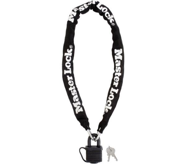 Master Lock Kettenschloss 8390 Schwarz 6 mm x 900 mm Schlüssel