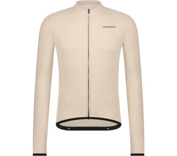 SHIMANO VERTEX Thermal Long Sleeve Jersey Beige S
