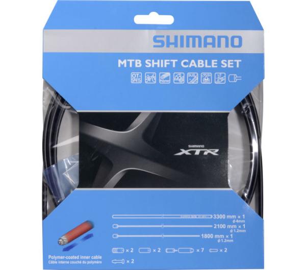 SHIMANO Schaltzug-Set MTB XTR polymerbeschichtet 3300 mm Schwarz