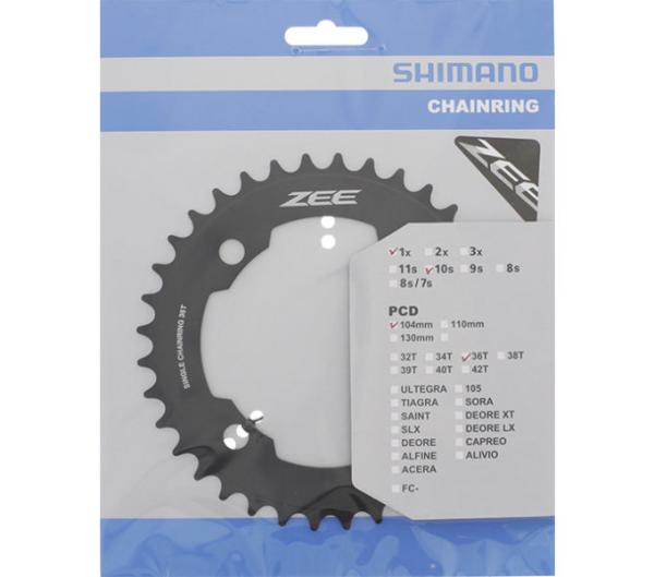 SHIMANO Kettenblatt ZEE FC-M640, FC-M645 36 Z&auml;hne